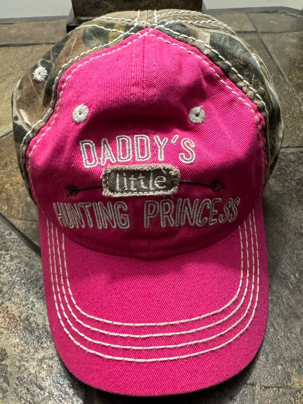 Buck Wear Girls Pink & Camo "Daddy's Little Hunting Princess" Baseball Hat